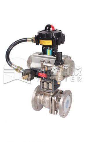 Отсечный шаровый кран с фтористым покрытием ?O?