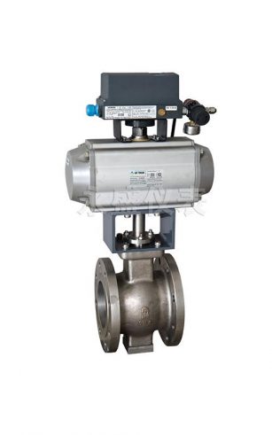 эксцентриковый шаровой кран с V-вырезом