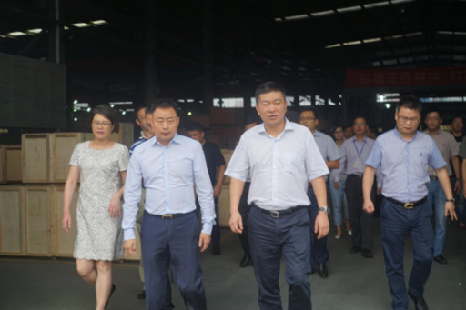 富陽(yáng)區(qū)區(qū)長(zhǎng)黃海峰一行蒞臨我司視察